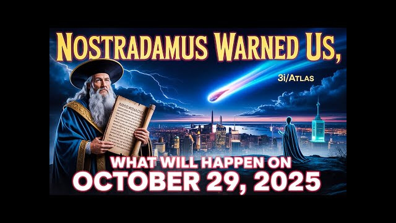 The Alien Comet Nostradamus Predicted - 3I-Atlas Arrives on October 29, 2025.