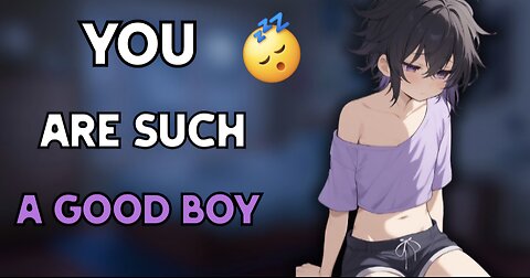 [ASMR] Cute Femboy Calls You a Good Boy and washes You With a Lot of Kisses! *sleep*