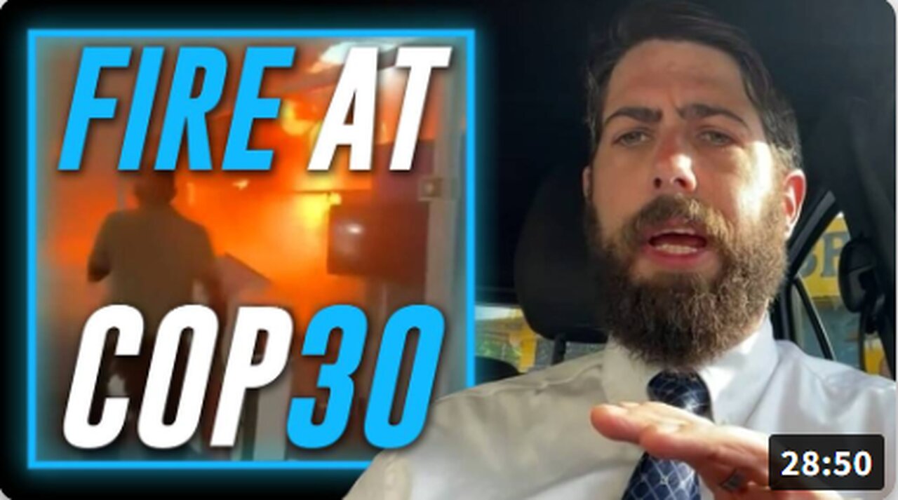 BREAKING EXCLUSIVE: Fire Breaks Out At United Nation's Climate Change Conference & Forces Evacuation- Award-Wining Journalist Joins Alex Jones To Give Eyewitness Account!