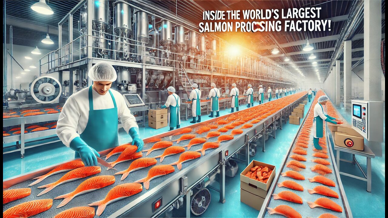 This is the world's largest salmon factory