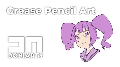 Otachan Grease Pencil Drawing