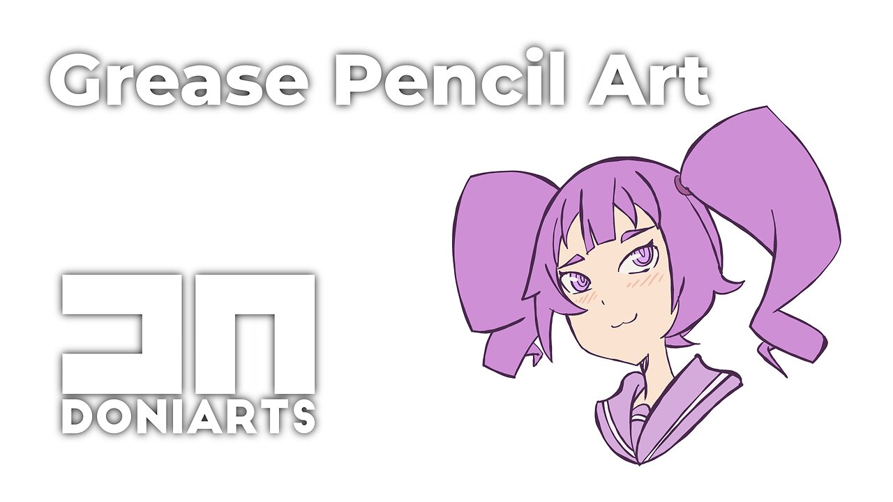 Otachan Grease Pencil Drawing