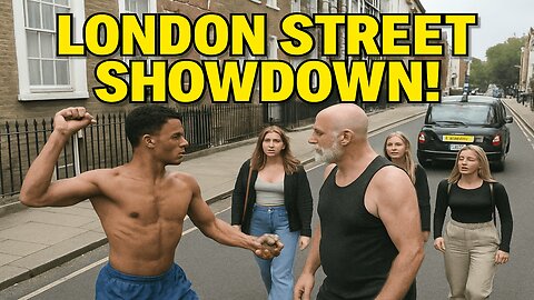 Bald Fury on Baker Street: Rock-Hurling Showdown Caught on Cam