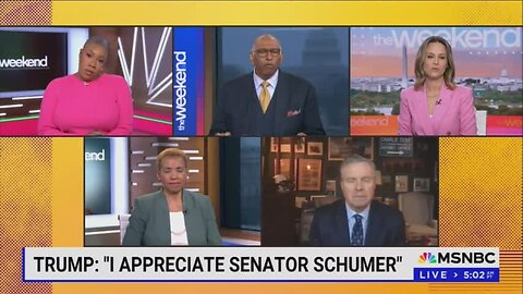 MSNBC Scorches Schumer for CR Support: ‘Punked, Folded Like a Paper Napkin’