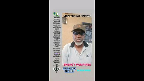 ▪︎MONITORING SPIRITS ENERGY VAMPIRES▪︎