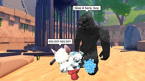 The gorilla violated him...