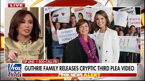 Jeanine Pirro: Nancy Guthrie's Kidnappers Are Sophisticated