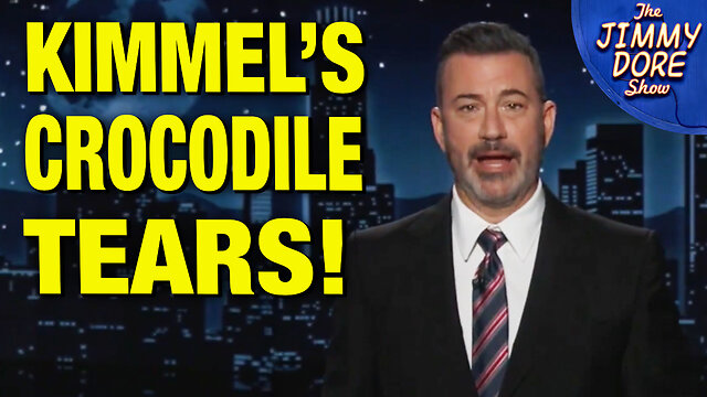 Jimmy Kimmel CRIES & PRETENDS He Supports Free Speech! 