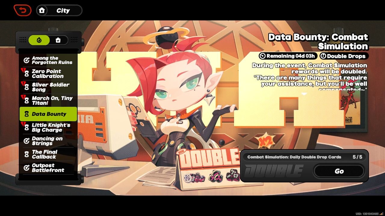 Data Bounty : Combat Simulation Event - Zenless Zone Zero - Version 1.6