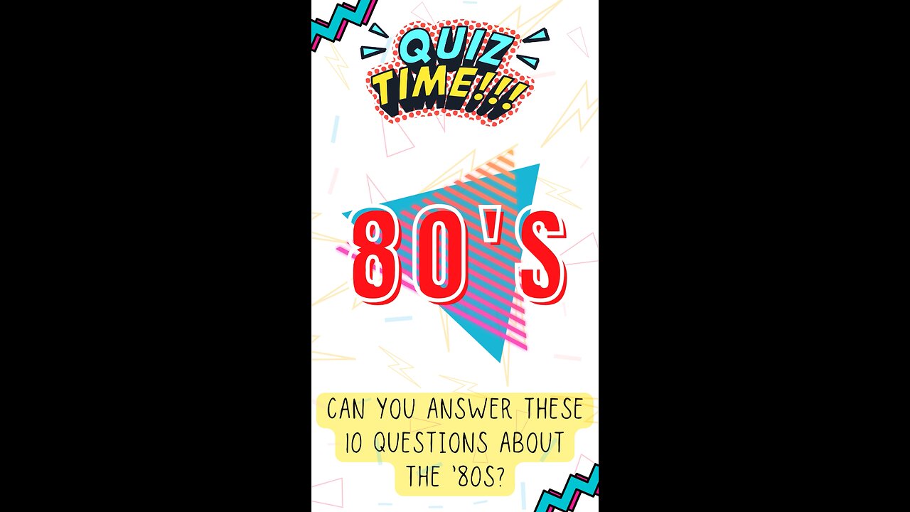 Can You Ace This 80s Trivia Quiz? 🎉 Test Your Knowledge Now! (10 Fun Questions) #quiz #80s