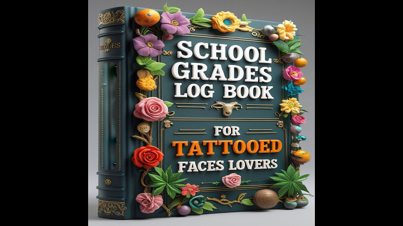 School Grades Log Book for Tattooed Faces Lovers