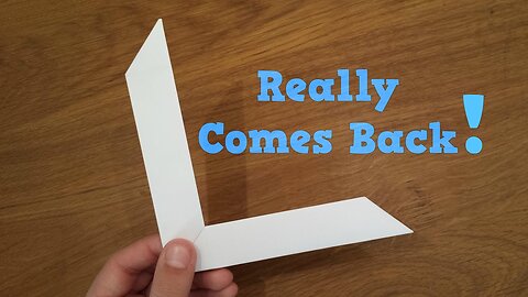How To Make a Paper Boomerang -Origami-Origami 4D
