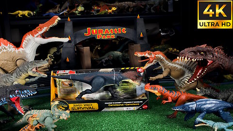 New Jurassic World Survival Charge N Chomp Carnotaurus unboxed Dinosaur Toys 2026 Mattel Dino Toys