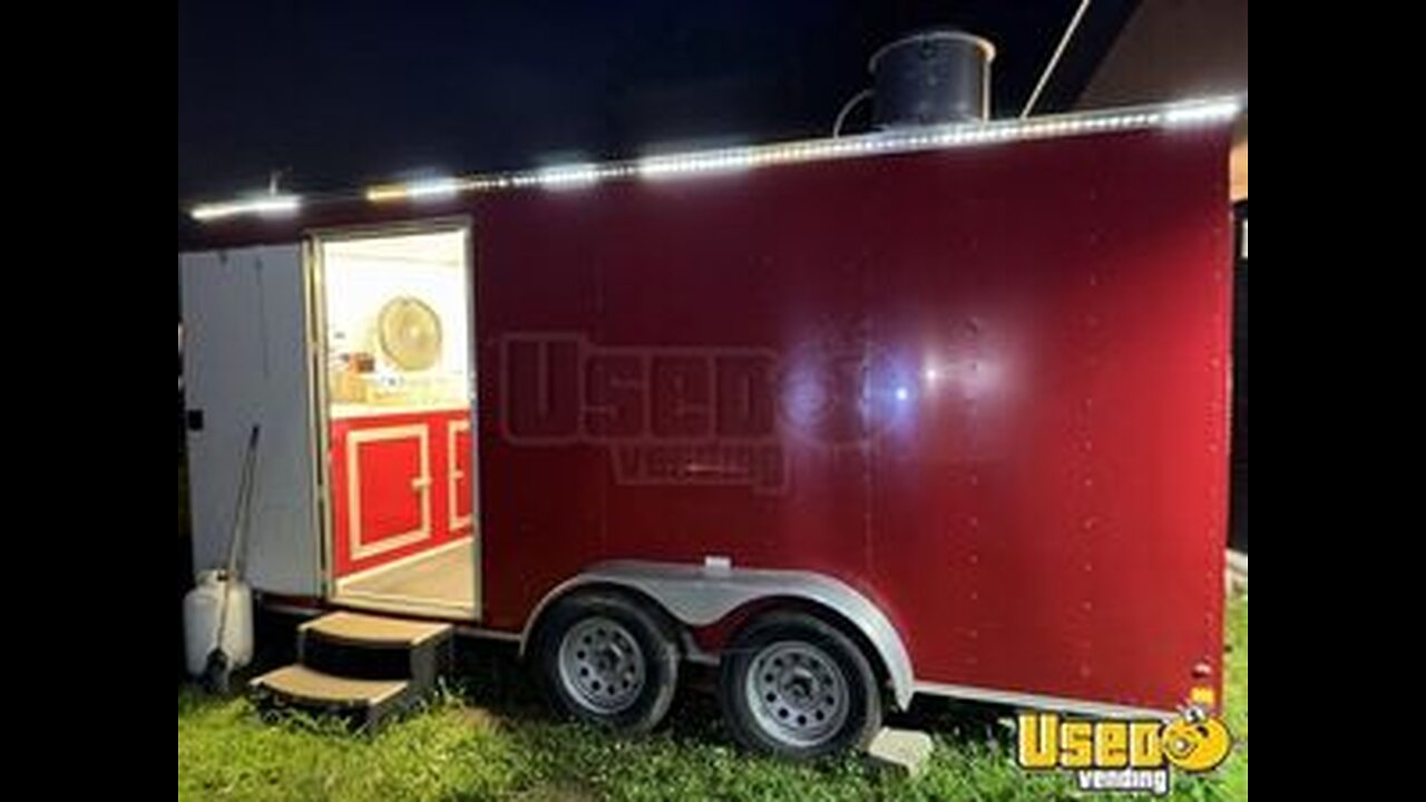 2021 8' x 16' Kitchen Food Concession Trailer with Pro-Fire System for Sale in Kentucky!