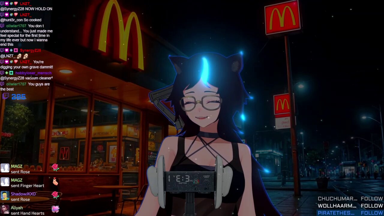 🍔[ASMR]Dinner with the Goth[PART 2]🍜[vod archive]