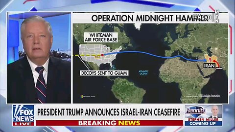 Lindsey Graham's response to the Israel/Iranian ceasefire