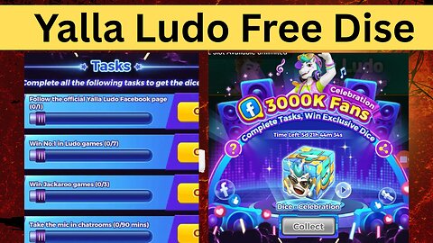 Free Dise Yalla Ludo || Yalla Ludo 300k Fans Celebrations Activity