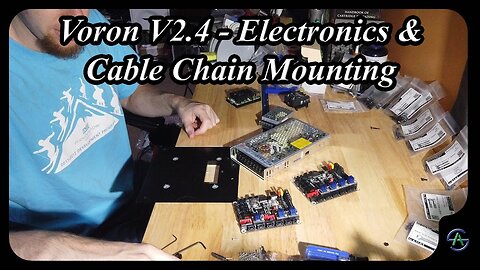Voron V2.4 - E8 - Electronics & Cable Chain Mounting