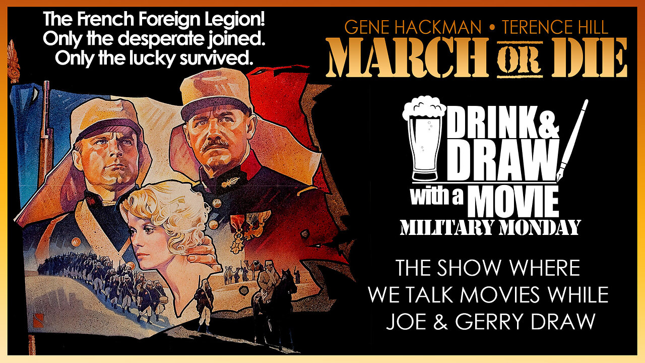 DRINK & DRAW with a MOVIE | MARCH OR DIE (1977)