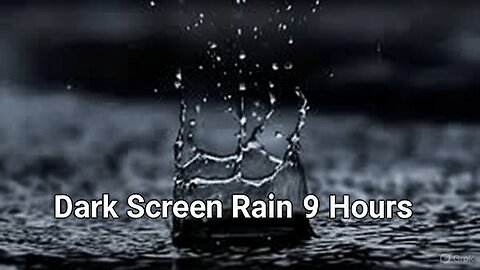 🌧💤DARK SCREEN RAIN SLEEP THERAPY 😴 Natural Sound Ultimate Relaxation Stress Relief Study🌧💤