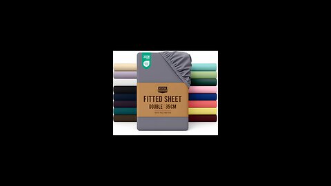 Utopia Bedding Fitted Sheet Double , Grey - Deep Pocket 14 inch 🙌🏻