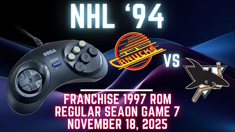 NHL '94 Franchise League (1997) - Sharks (Len) vs Canucks (Hokkeefan) {Genesis} - Game 7 (OT!)