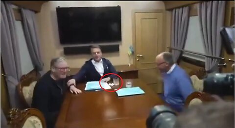 MACRON CAUGHT STASHING BAG OF WHITE POWDER After Sitting Down with Starmer & Merz