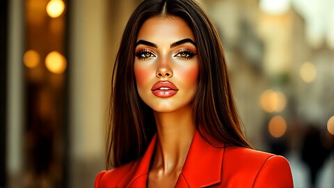 Victoria Valemorre - Milan Photoshoot - Chic Red