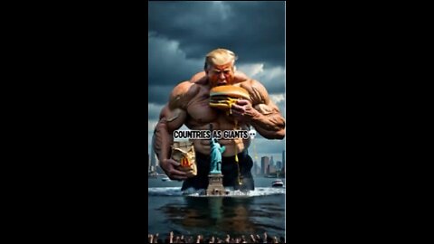 countries presidents as food eating giants