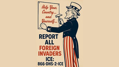 Report All Foreign Invaders, Traumatizing our communities, Chinese Trade Deal & Bomb Iran?