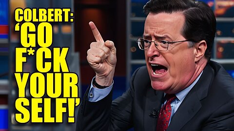 Colbert Calls Himself a MARTYR and Tells the President to GO F HIMSELF!