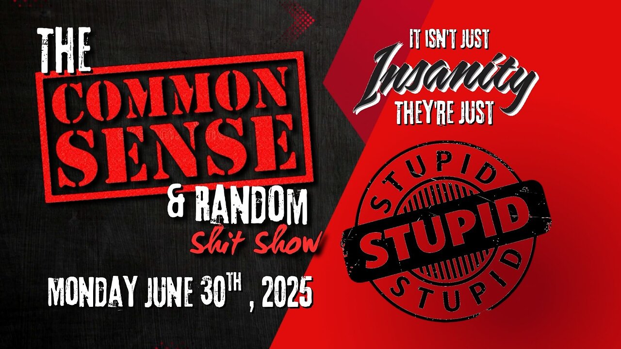 The Common Sense and Random Shit, Show... (They're Just Stupid)