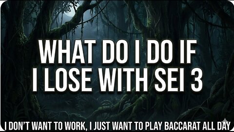 What do we do if we lose to SEI III? It can happen, no need to cry about it.