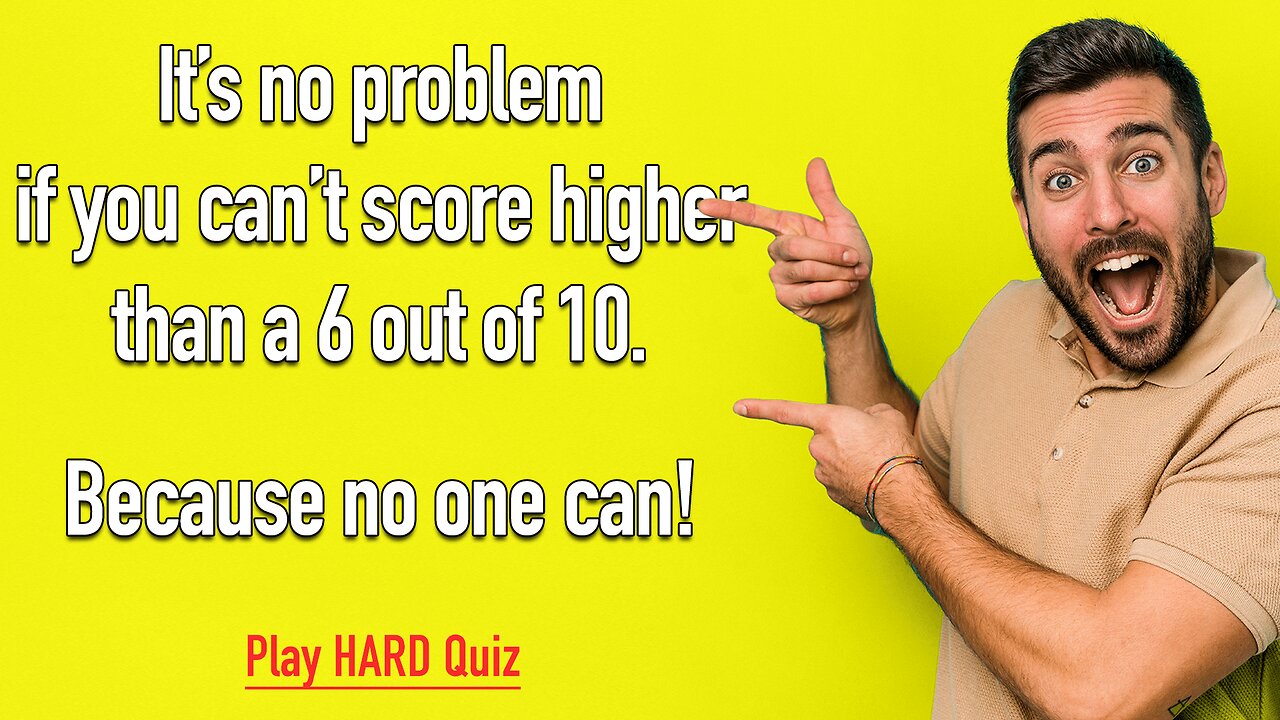 This is a very HARD quiz