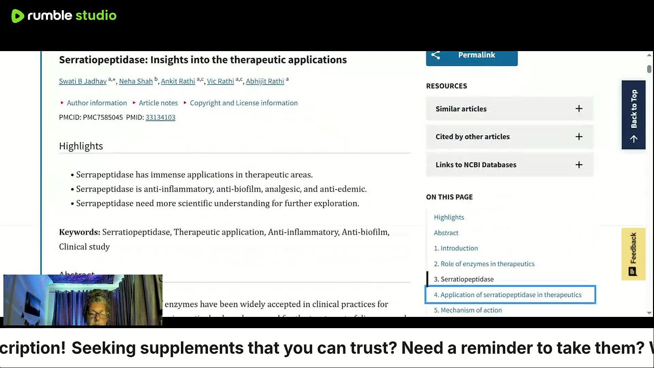 Benefits of Serrapeptase