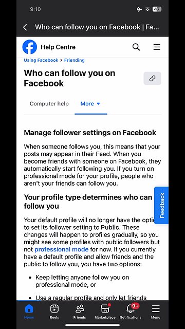 Some changes on Facebook