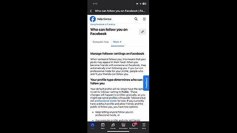 Some changes on Facebook