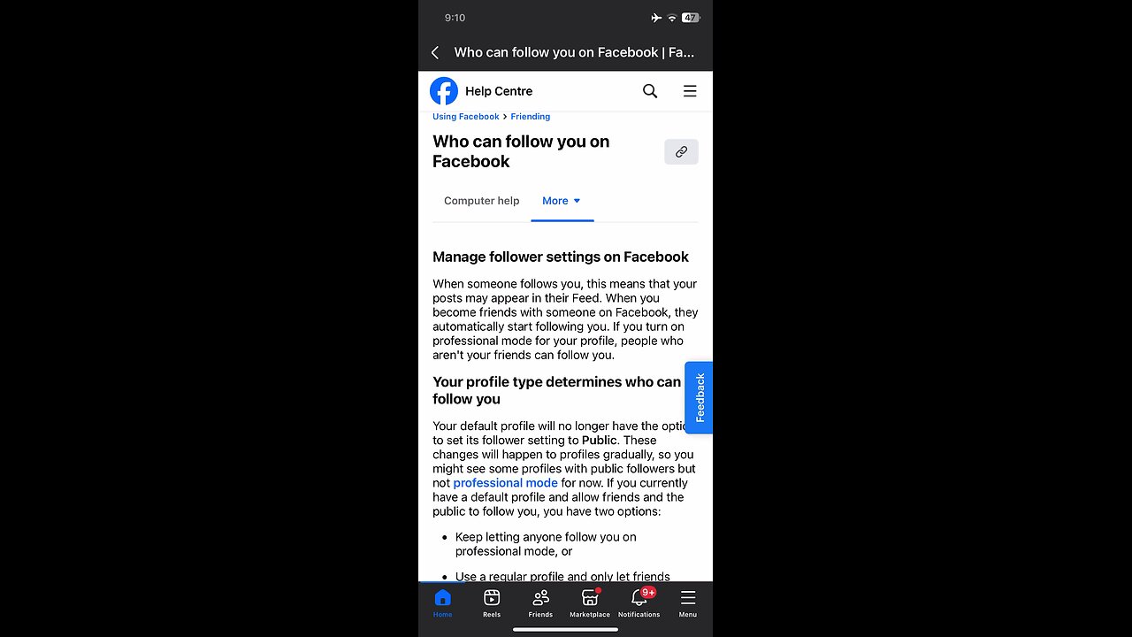 Some changes on Facebook