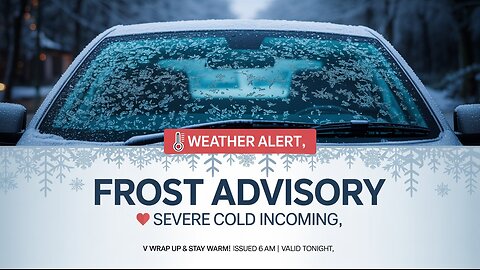 🚨 Frost Advisory Issued! What You Need to Know | News Plus Globe