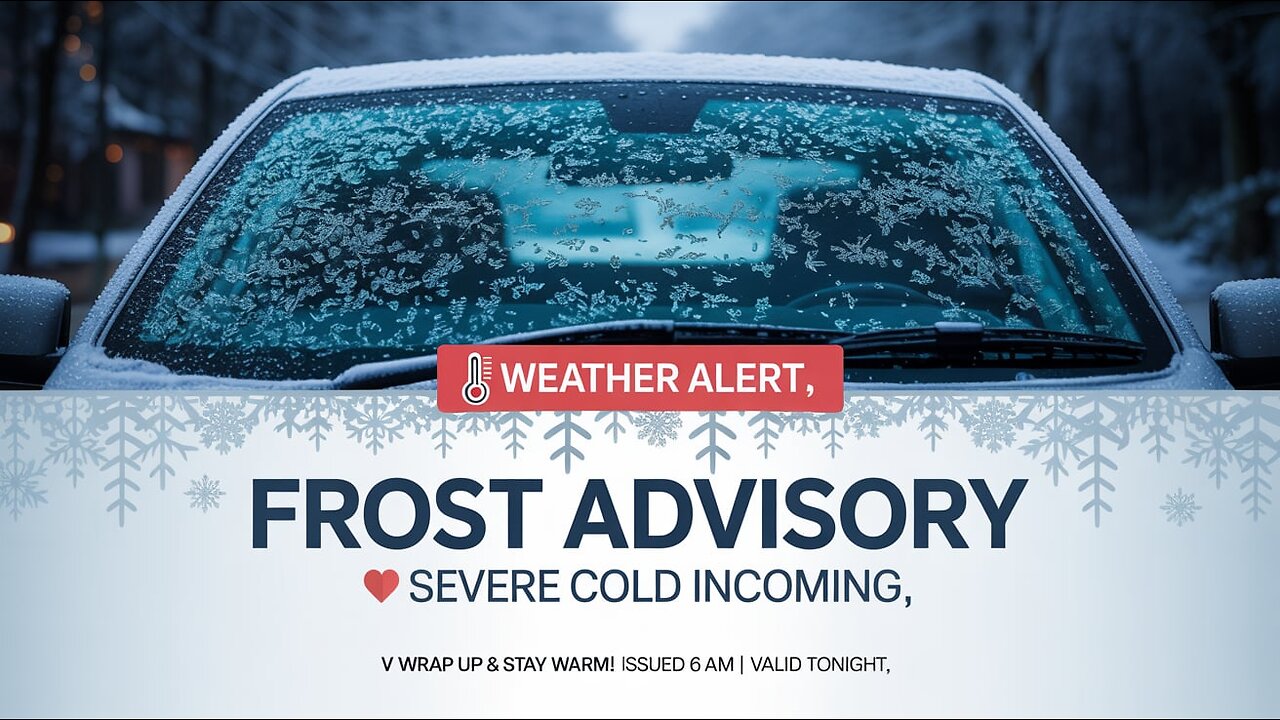 🚨 Frost Advisory Issued! What You Need to Know | News Plus Globe