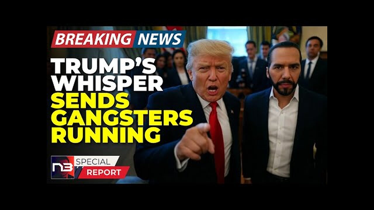 Breaking: You Won't Believe What Trump Whispered To Bukele That Has MS-13 Members Fleeing
