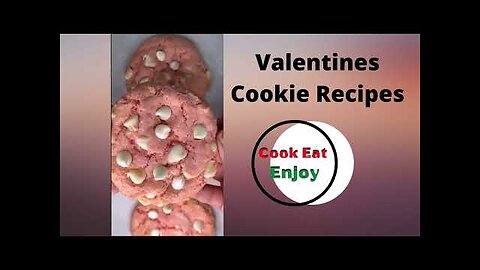Valentine's Day Cookie recipe ideas. Cookies for valentine's day.