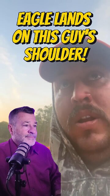 An Eagle Landed on His Shoulder!
