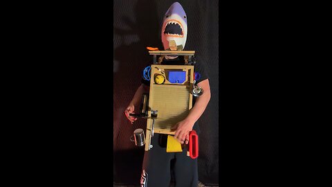 Sharkman plays the thingamabob