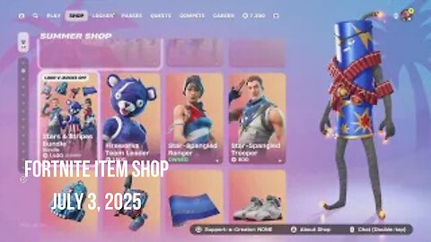 Fortnite Item Shop|July 3, 2025(*New* Dreamy Keys Emote)