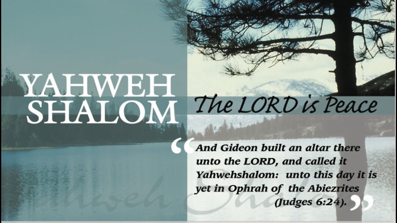 Yahweh Shalom - Kyle Chanhanovich - April 27th 2025