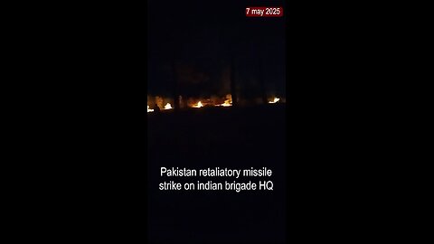 Pakistan's Retaliatory Missile Strike Caught on Camera | Real Footage #shorts