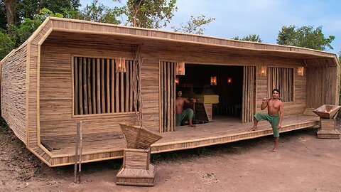169Day 2 Builder Man Building Millionaire Crafting Bamboo Villa_ Next Swimming Pools(
