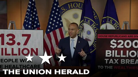 House Democratic Leader Jeffries Holds a Press Conference on Tax Cut Bill