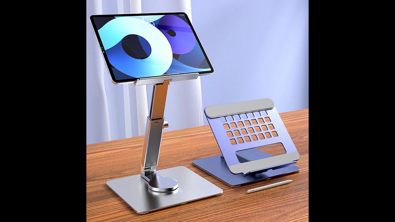Versatile Foldable Tablet Stand, with Adjustable Angle & Height, for Tablet, Phone, Newspaper, Book